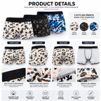 3 Pack Trunks – Comfortable Everyday Innerwear (White Graffiti, Blue Gaming, Black Doodle)